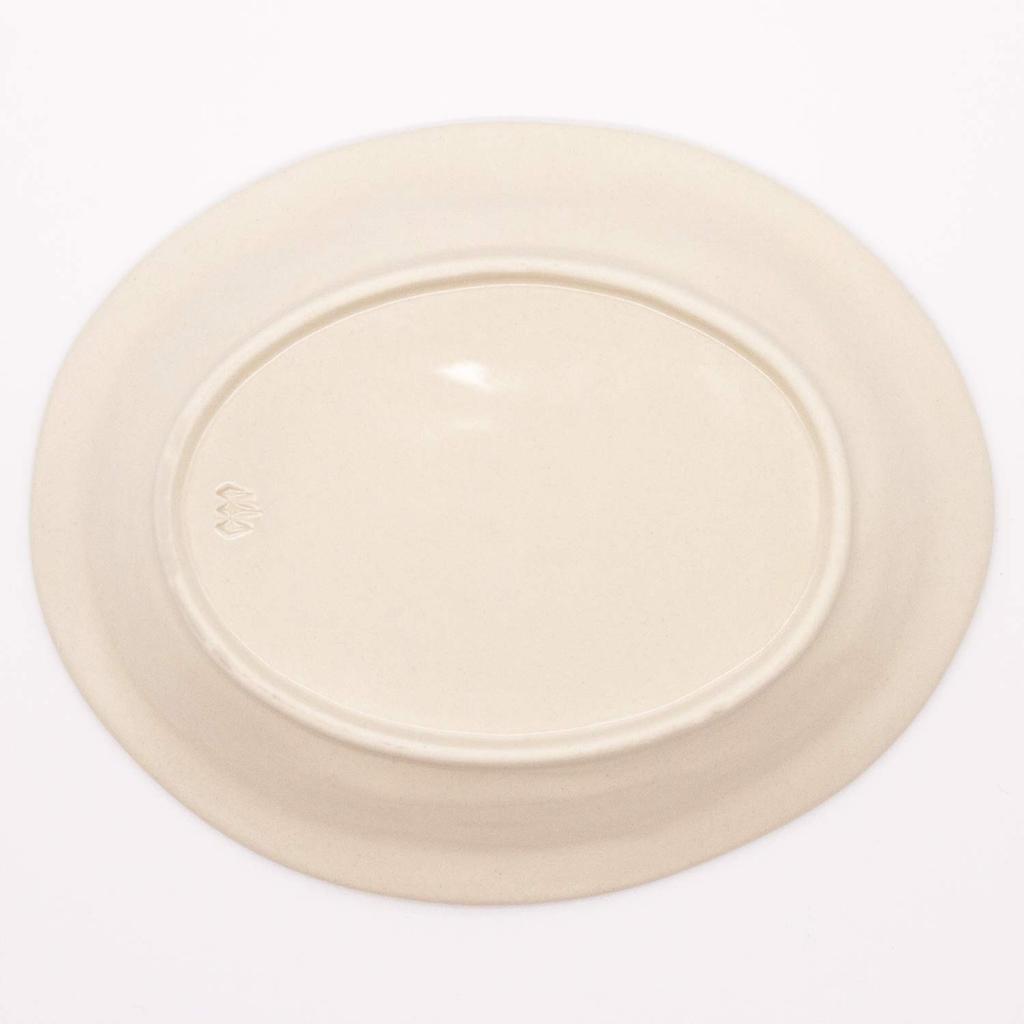 24to3 Nishitomi Keramik (Nishitomi) Hasami-Keramik Kikusho-Ofen Obst-Ovale Beilagenschale, Zitrone, ca.. 17 x 14 cm, Produktcode: 477871