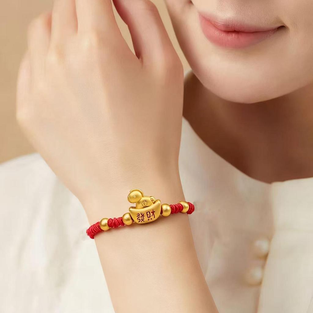 2026 Zodiac Year of the Horse Red Bracelet: Handmade Ben Ming Nian Woven Rope for Good Fortune