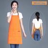 Adjustable Waterproof & Oil-proof Printed Apron with Logo and Text, Thickened Material, Stain-resistant, with Neck Strap.