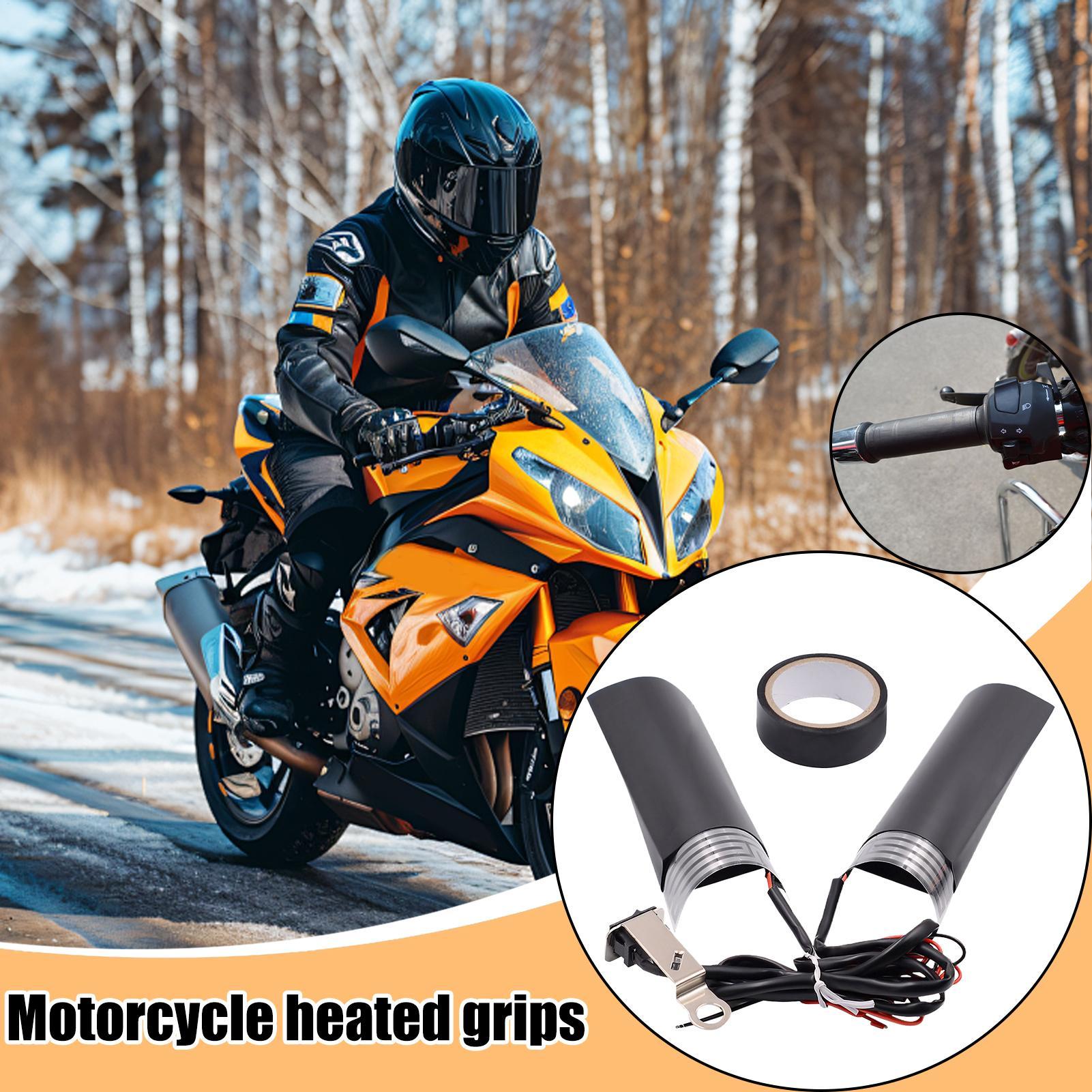 

ATV Heated Grips 12v Waterproof Fast Heating Winter Motorcycle Grip Covers For Dirt Bike Scooter Winter Cold Weather Driving CHINA