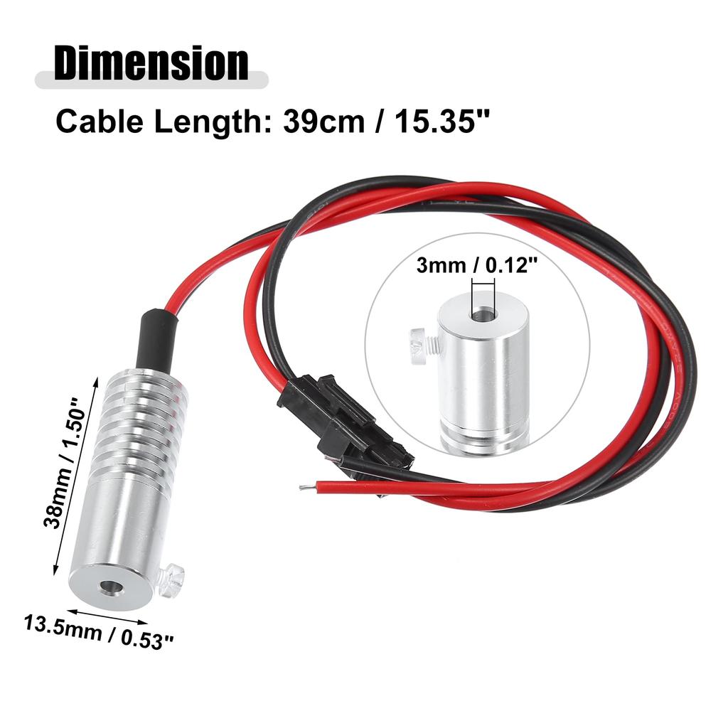 ACROPIX Aluminum Light Source Lighting Fixture for Car DIY 3mm 2W LED Warm White 1pcs