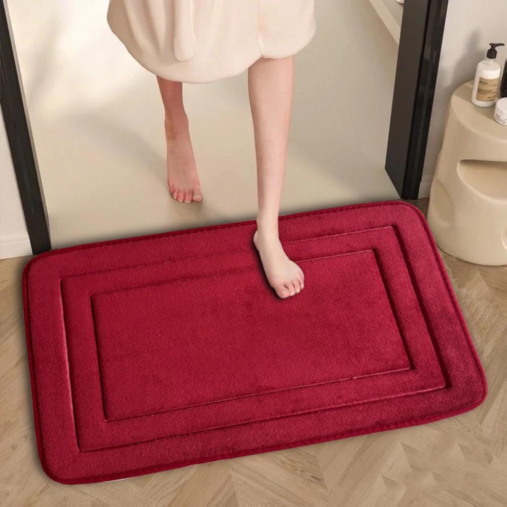 Thickening Bathroom Cashmere Mat Bath Non-slip Carpets In Wash Basin Bathtub  Floor Rug Shower Room Doormat Memory Foam 3D Pad