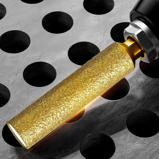 Diamond Tile Drill Bit Set with Cooling Wax Core Drilling Marble Granite Glass Concrete Anti-Slip Hex Shank Tile Drilling Tool