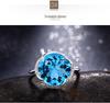 Gold Plated Silver Ring with Amethyst and Blue Topaz Gemstones for Women