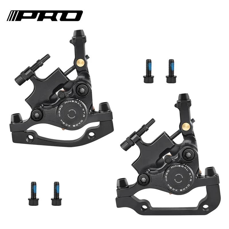 

IIIPRO XC04 Dual Piston Mountain Bike Disc Brake Caliper IS/PM Hydraulic Mtb Bicycle Line Pulling Disc Brake Black Brake Caliper