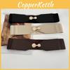 Fashionable Women's Plus Size Waist Belt Trendy Faux Leather With Alloy Buckle