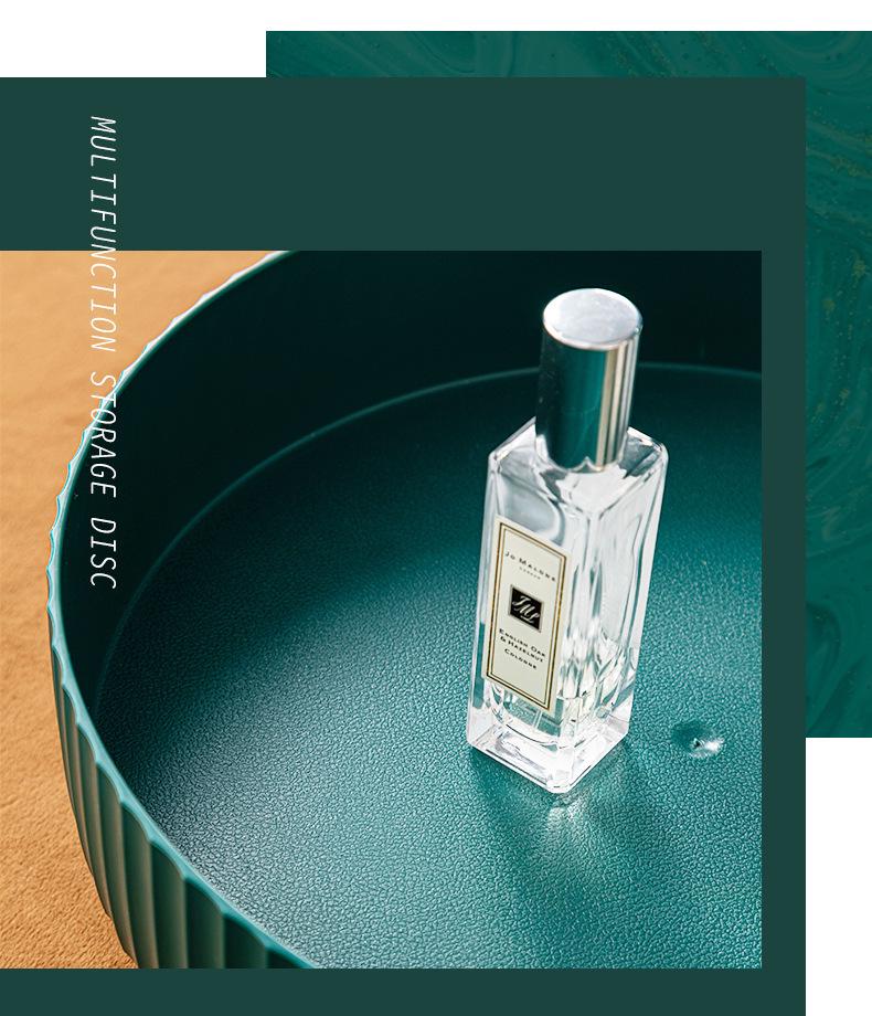 Organisateur de vanité rotatif: Support pour pinceaux de maquillage, Plateau de rangement pour rouges à lèvres et soins de la peau