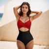 Women’s Sexy Monokini Bathing Suit One-Piece Cut-Out Bikini Swimsuit, Backless Tight-Fit Swimwear