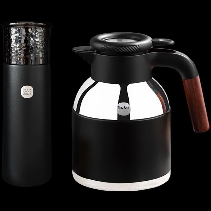 MENDASHI Time Imprint Platinum Braising Tea Pot & Cup Set