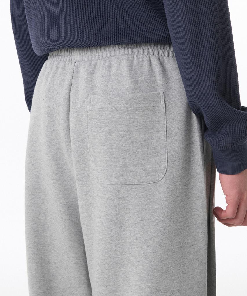 Musinsa Standard [Cooltandard] Two-Tuck Wide Lounge Sweatpants [Medium Gray]