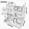 Creative Expert Brick Bank Cafe Corner Model MOC Street View House Building Blocks Toys Pet Book Shop Town Hall Downtown Diner
