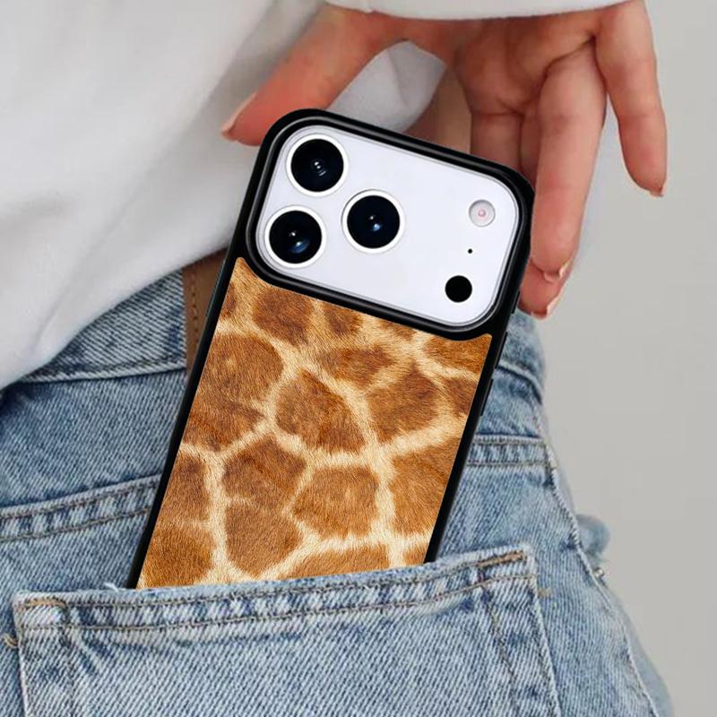 Giraffe Skin Pattern Phone Case for iPhone 16e 15 14 13 12 17 Pro Max Plus Air 17pro Cover Coque