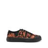 Ferragamo Pattern Print Low Top Lace Up Sneakers Orange