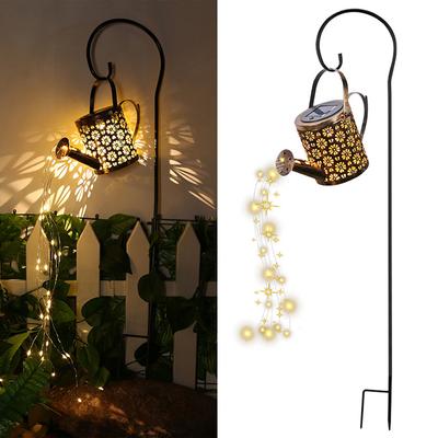 Solar-Gießkannenlicht Garten-Hänge-Wasserfalllampe Outdoor Wasserdichte Hof-Veranda-Dekoration Rasenlicht Landschafts-LED-Laternenlampe