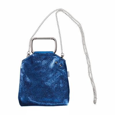0669 Crossbody Shoulder Mini Tote Bag Baby Lou Shiny Crack BR [Rootote] Shiny_crack (03 Blue)