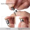 Durable Titaniums Alloy Keychain Accessory With 360 Degree Rotation And Secure Locking Mechanism For Keys