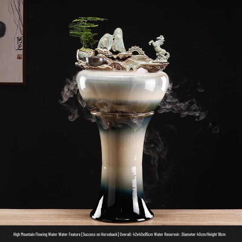 OIMG Напольный керамический аквариум с водным элементом