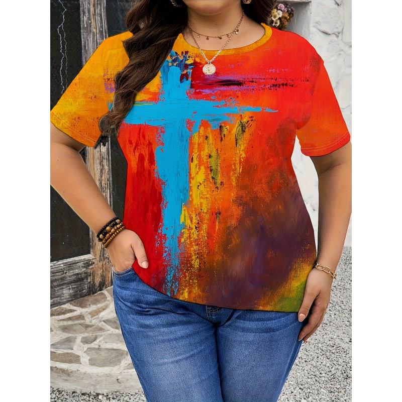 Streetwear Punk Style Graphic Tee Women - Comfortable Breathable Casual Round Neck Short Sleeve Top
