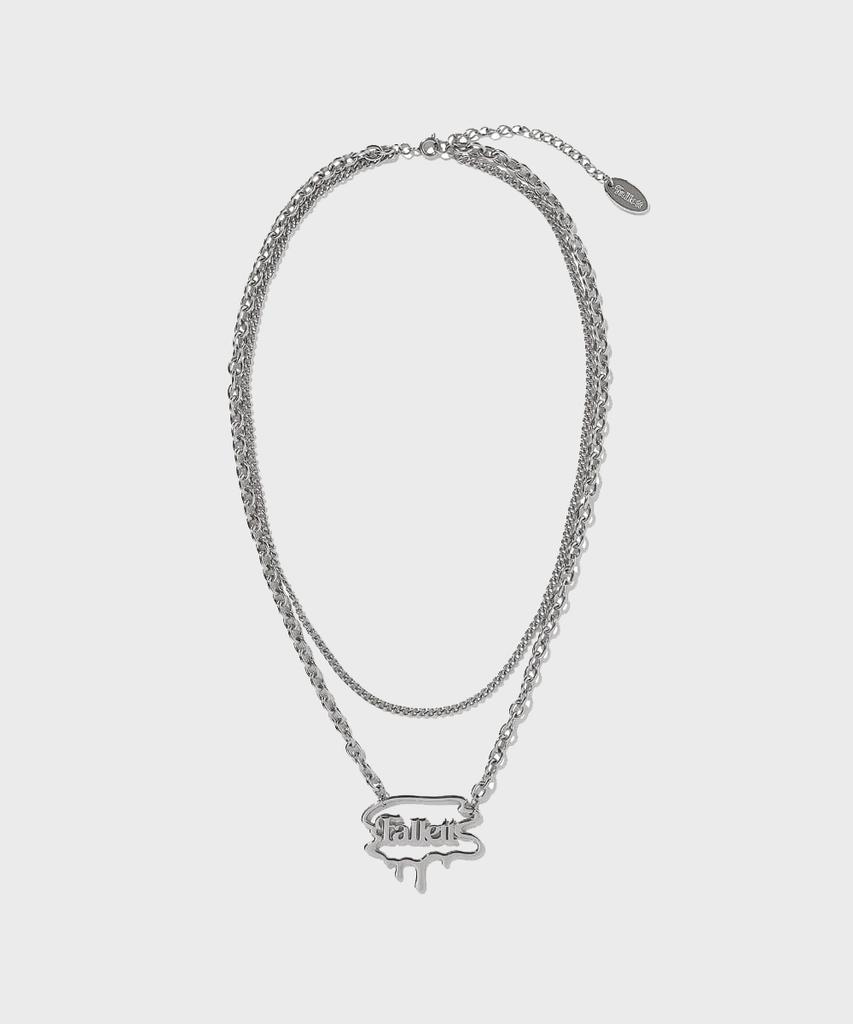Fallett Brush Logo Layered Necklace