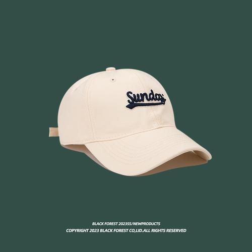 Hat Brim Tall Crown Baseball Cap round Face Suitable Hat Female Face-Looking Small Peaked Cap Male
