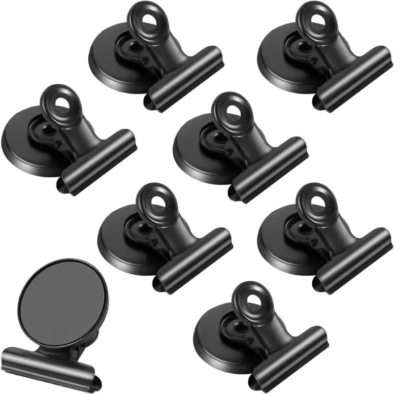 Durable Magnetic Photo Clips 3/12Pcs Metal Fridge Magnet Clips for DIY Picture Display Home Organization