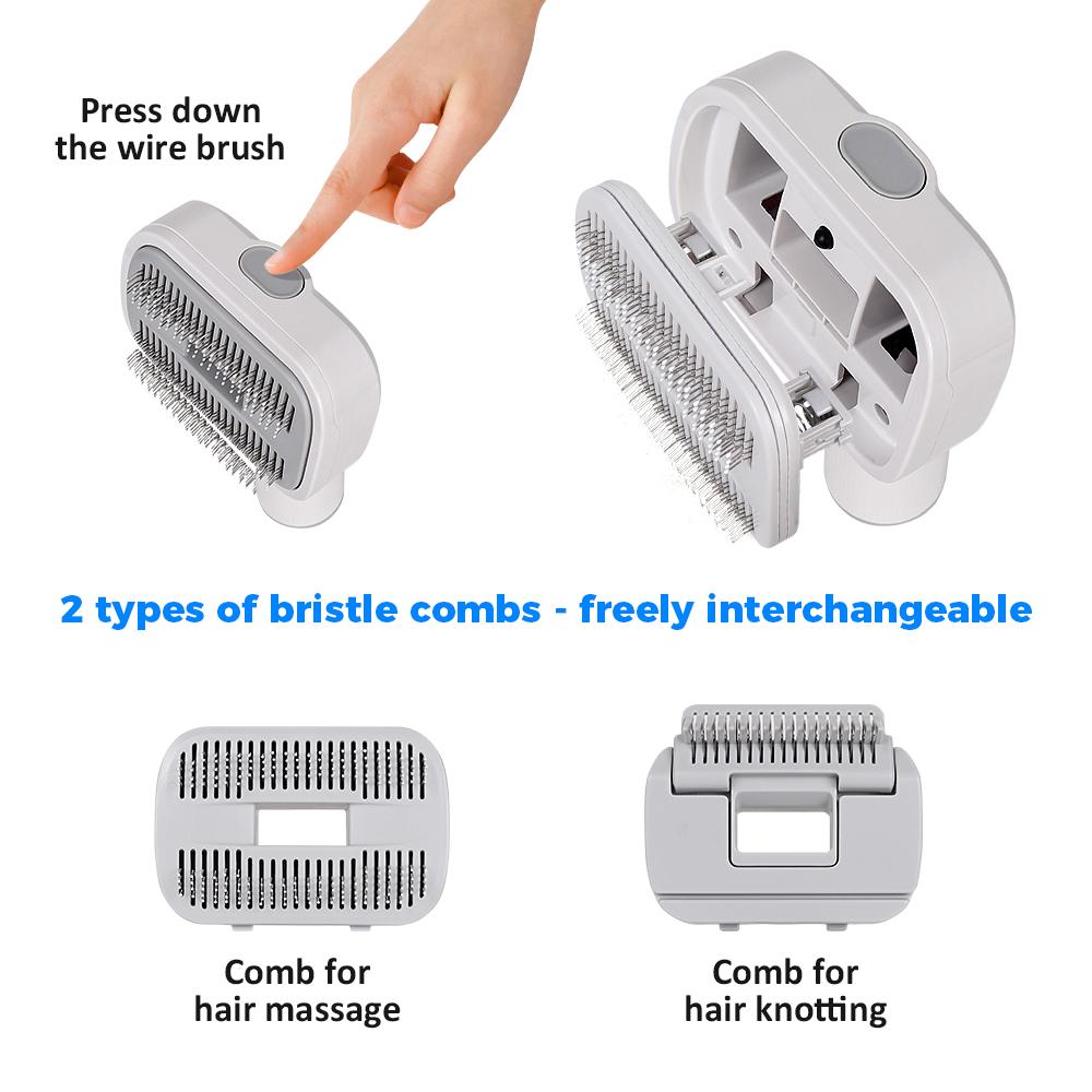 Pet Dog Hair Brush Vacuum Attachment For Dyson V6 V7 V8 V10 V11 V12 V15 Extended Hose Pet Grooming Tool for Medium/Large Pets