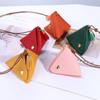 Dragon Boat Festival Women Change Wallet Triangle Storage Bag PU Coin Purse Lipstick Cosmetic Bag