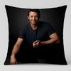 Celebrity Hugh Jackman Cushion Cover Short Plush Cushion Cover Double Sided Print Washable Sofa Pillowcase Home Decor Gift