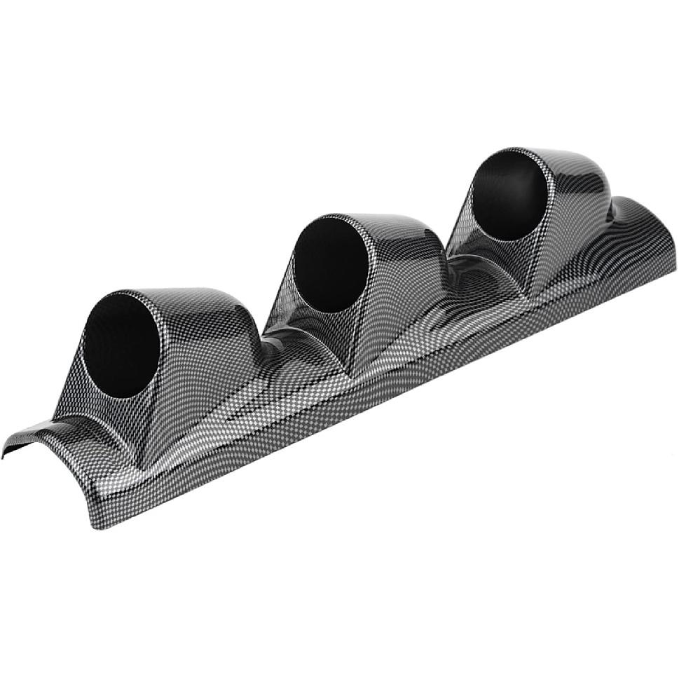 Universal Dual Gauge Pod Mount Holder for Cars Trucks Boats - Heavy Duty ABS Plastic Pillar Bracket - Fits 52mm/2" Racing Meters Sport Dash