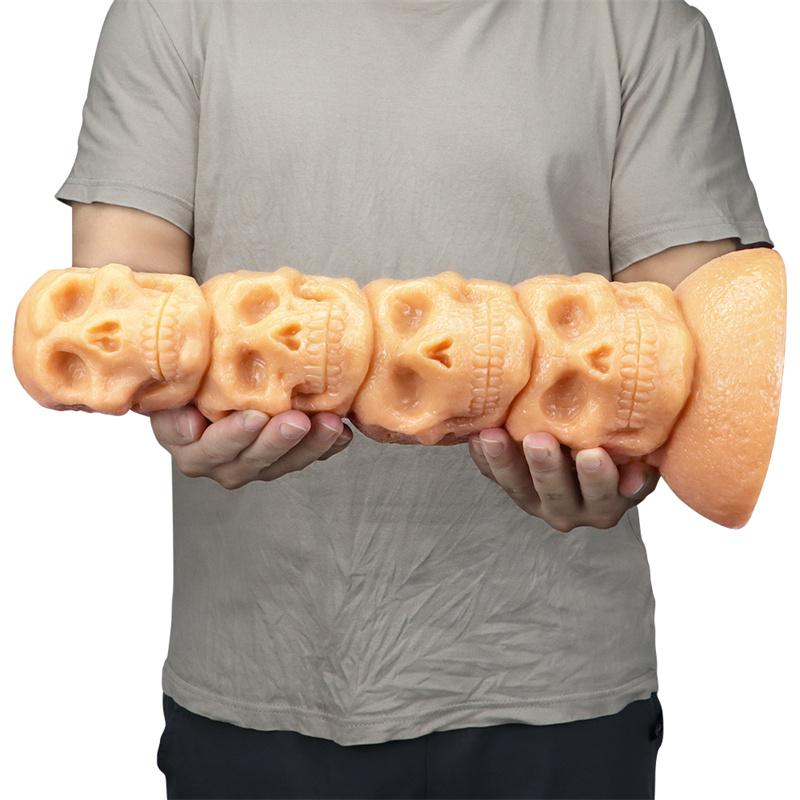 11cm Skull Oversized Anal Plug Penis Shaped Anal Plug Alternative Anal Dilator Huge Chrysanthemum Masturbation Device