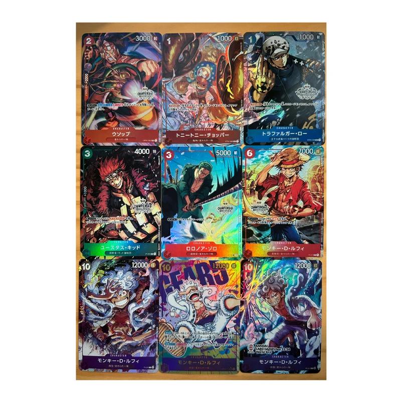 One Piece Diy Monkey Roronoa Zoro D Luffy Self Control Collect Signature Trading Flash Card Anime Cartoon Lovely Gift 63*88mm