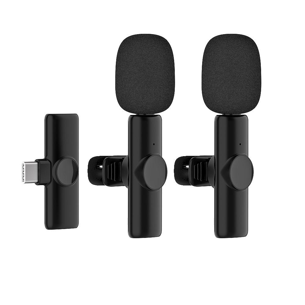 Wireless Lavalier Microphone: One-to-One/One-to-Two, Reverb & Monitoring, Noise Reduction for Live Streaming