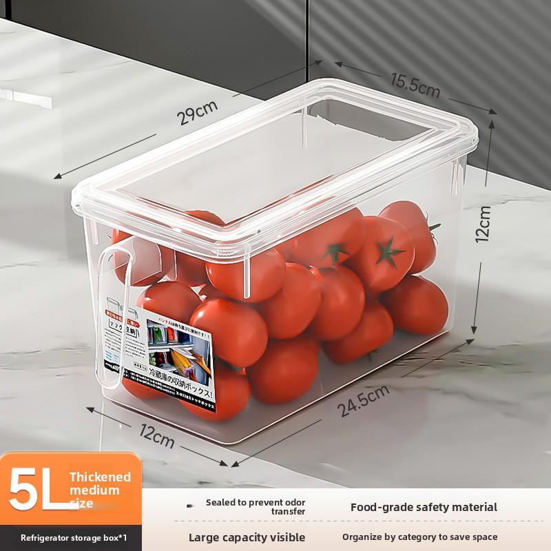 Organizér do lednice potravinářské kvality: Velkokapacitní mrazicí úložný box do kuchyně na ovoce, zeleninu a vejce