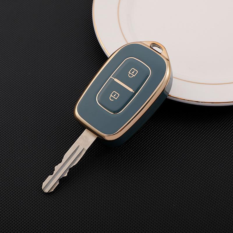 Stylish 2-Button Key Cover for Dongfeng Renault Koleos EX1.
