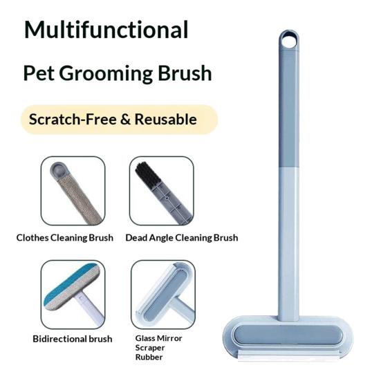 Furniture Pet Hair Remover Reusable Lint Remover Long Handle Pet Hair Removal Tool