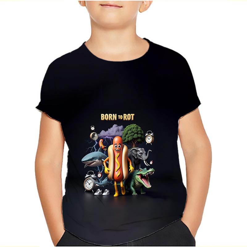 Tung Tung Tung Sahur Meme T-Shirts Bombardiro Crocodilo Kids Boys Girls Tee Tralalero Tralala Short Sleeve T Shirts Tops
