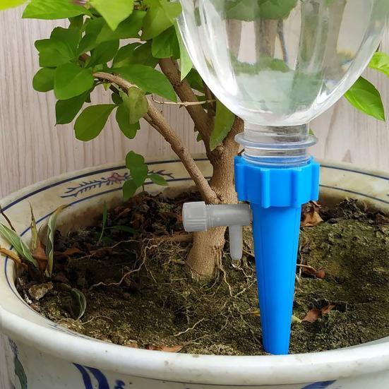 10Pcs Adjustable Self Watering Spikes Planter Insert Drip Irrigation Spikes Automatic Plant Watering Tools Fit