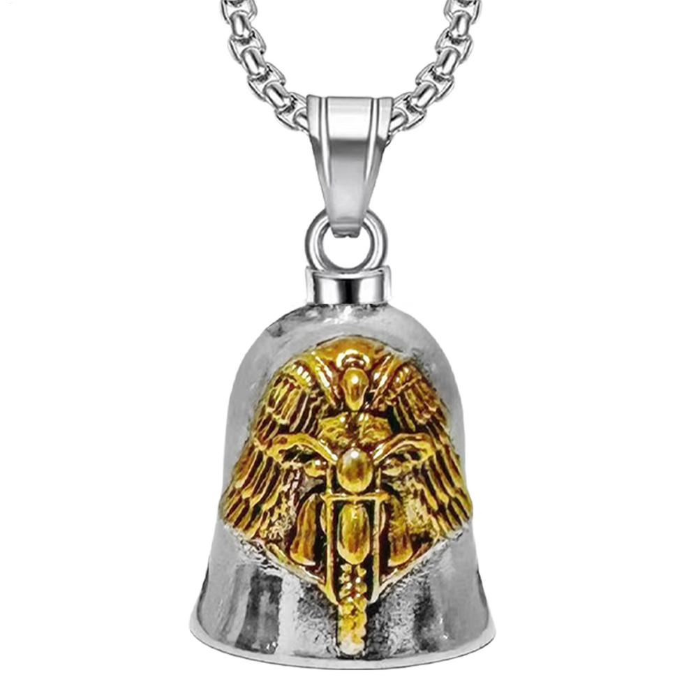 Motorrad Engel Flügel Glockenanhänger Engelsflügel Motorradfahren Glocke Tragbar Motorrad Hängen Fahrglocke Deko-Zubehör