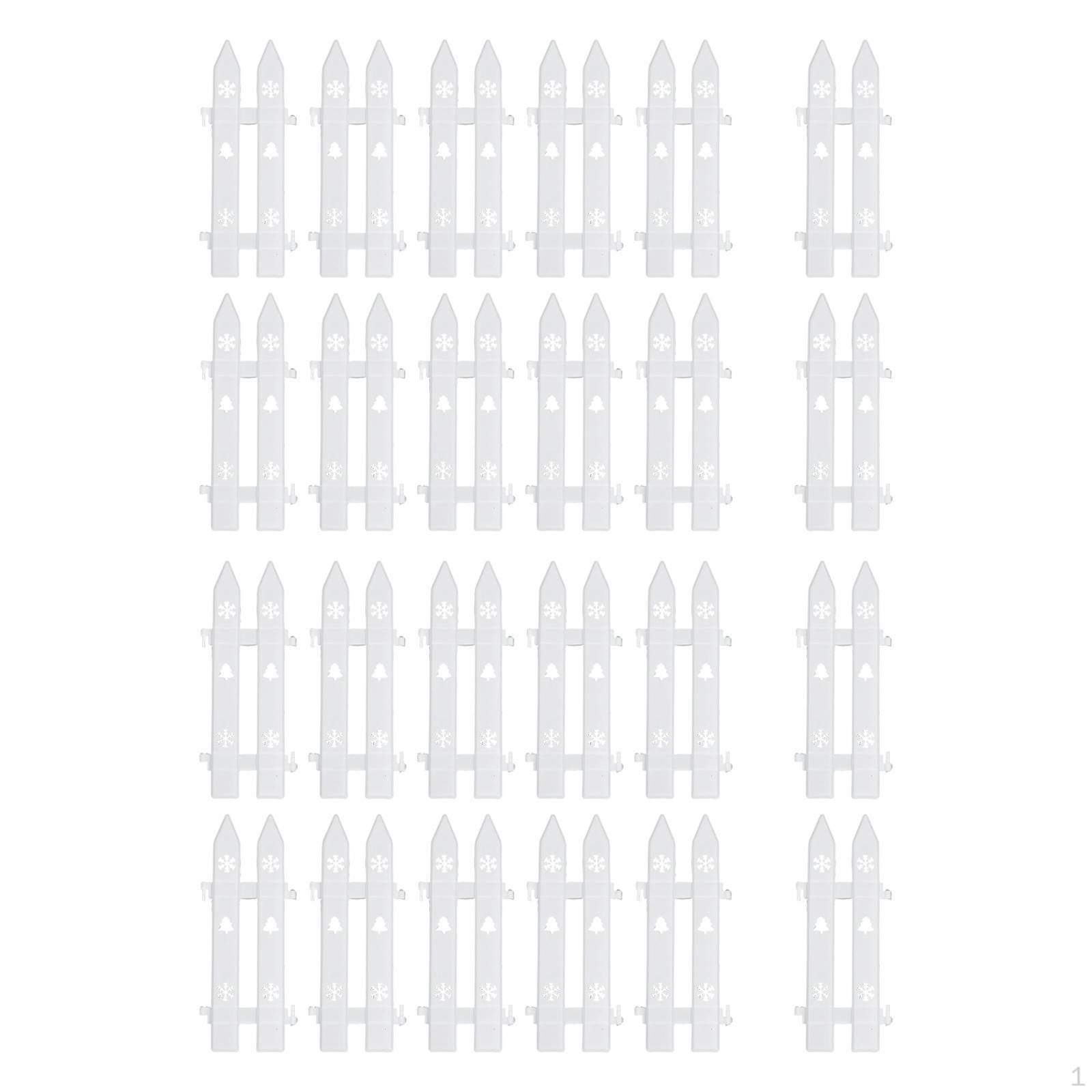 

Christmas Fence Panel Kit, Multifunctional, Connectable, Traditional for Decoration, 24 Pieces
