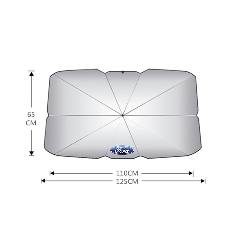 

New 2026 Car Sticker Car Sunshade Umbrella Car Front Window Sunshade Cover For Fords 2 3 4 5 MK 2 6 7 Ranger Fiesta Kuga Mondeo