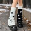 Asymetryczne Dzianinowe Ocieplacze na Nogi Styl Lolita Wzór Gwiazdy Pokrowce na Nogi Streetwearowe Stylizacje