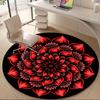 1pc Floral Mandala Office Round Area Rug, Indoor Mat Suitable ForOffice, Under Office Chairs Bedroom Living Room Home Decor, Room Deco Q136