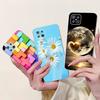Clear For Oppo Reno 4Z 5G Case Cover CPH2065 Cute Cat Fashion Flowers Painted Soft Back Cover For Oppo Reno4 Z 5G Phone Case