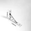 3mm 90° Stainless Steel Corner Bracket - Heavy Duty Wall Support for Shelves Partitions Triangular Layer Board Bracket organizer