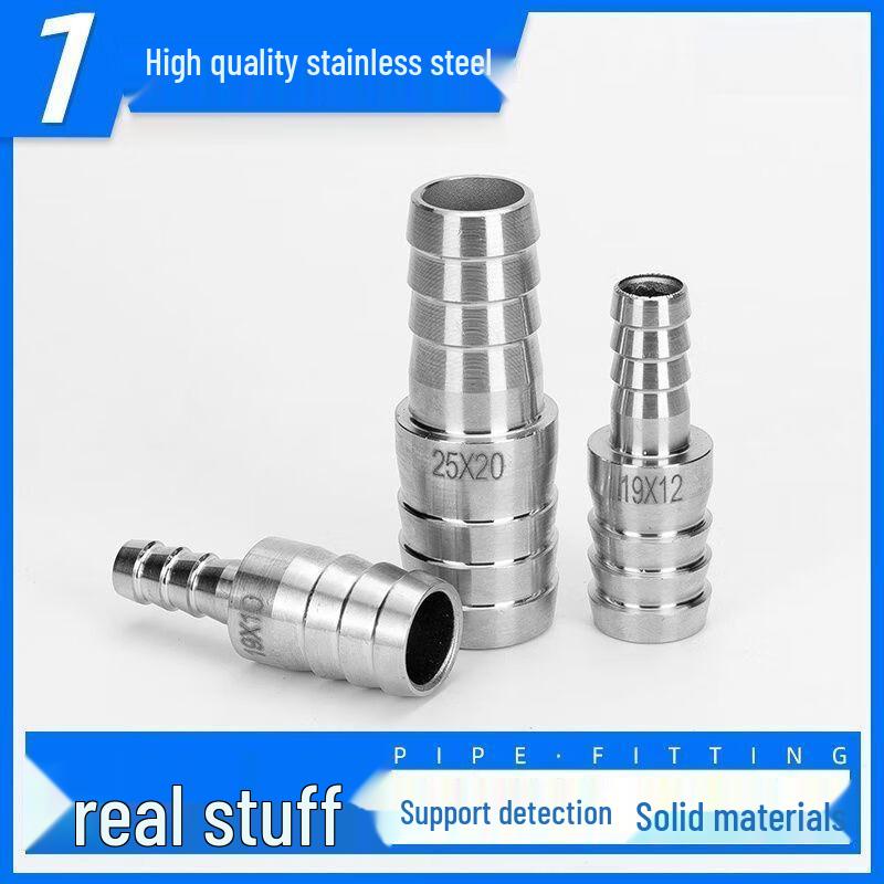 304 Stainless Steel Straight Reducing Hose Barb