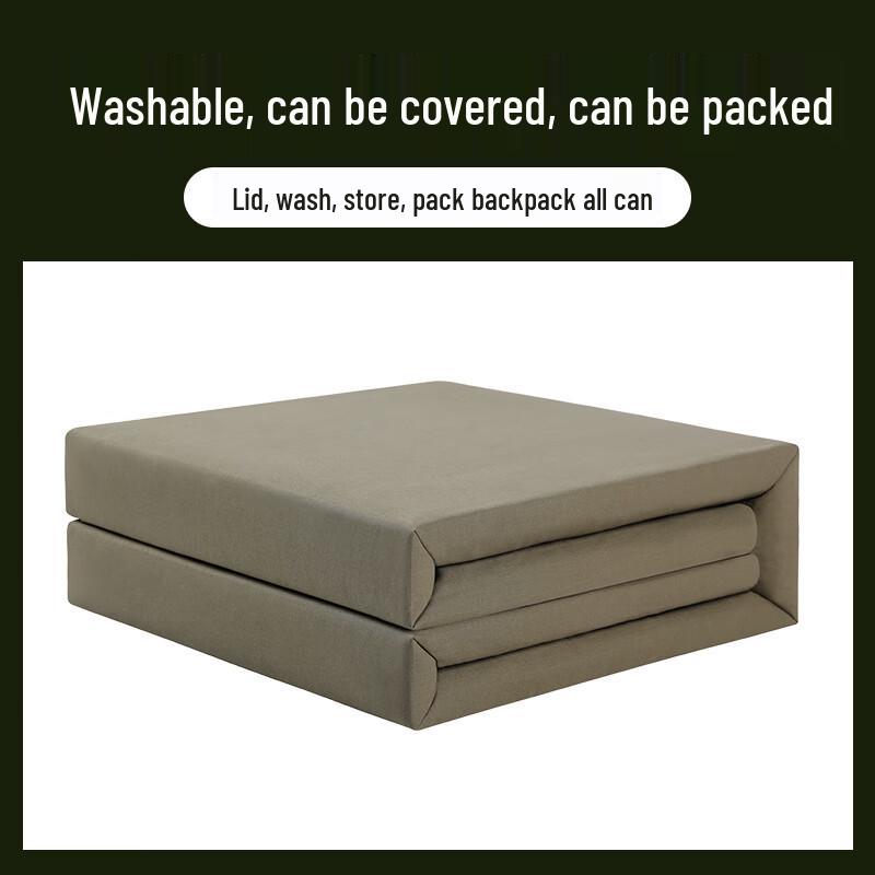 Mling Foldable Tofu Block Quilt, Sea Deep Blue