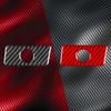 Red Carbon Fiber Co-pilot Glove Box Handle Cover Trim For Jeep Cherokee 2014-18