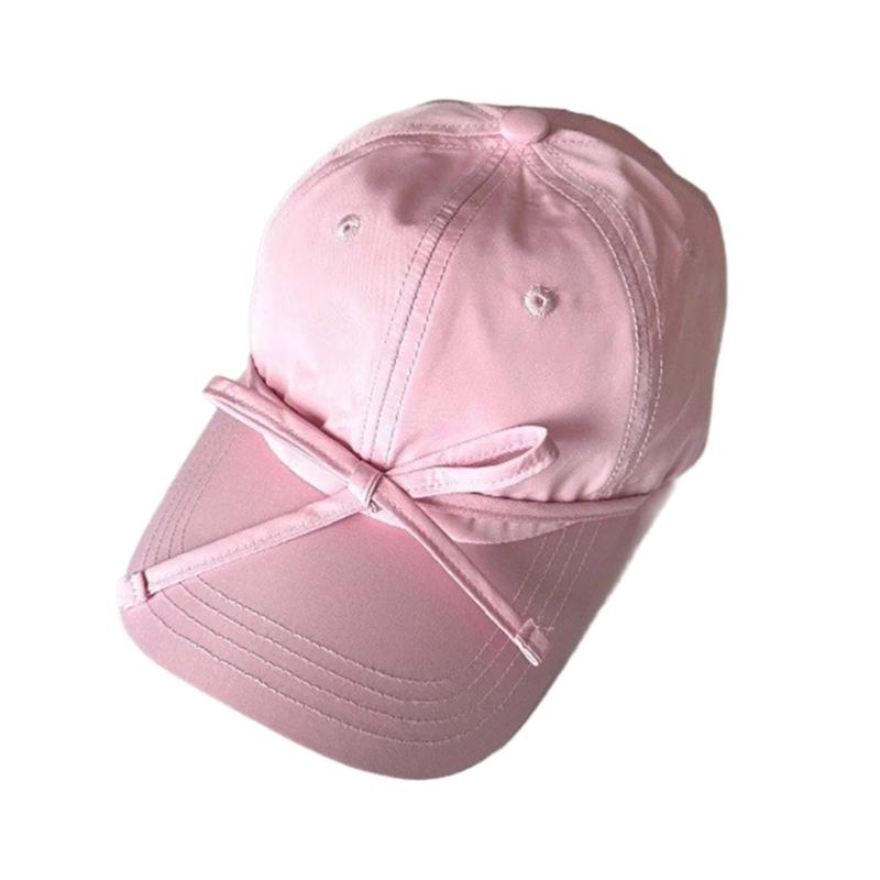 Balletcore Bow Breathable Baseball Hat Girl Adult Sports Hat Outdoor Activity