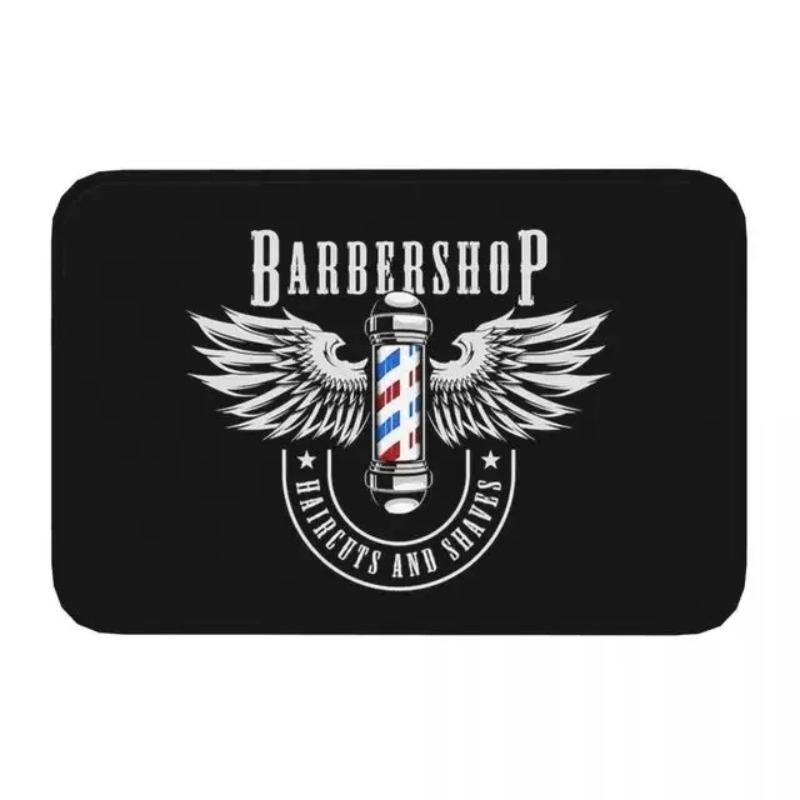 Barber Shop Mat Welcome Doormat Balcony Indoor Corridor Porch Entrance Floor Carpet Machine Washable Floormat Accessories Rug