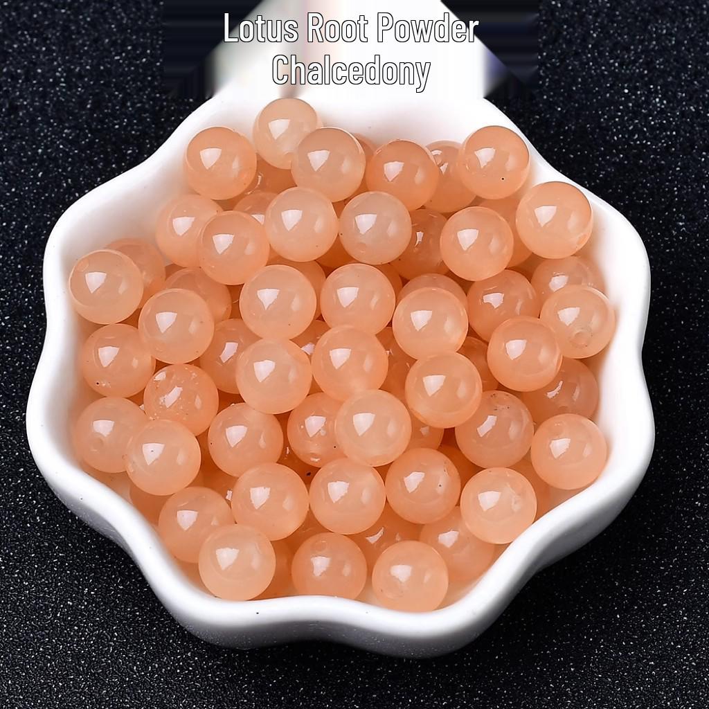 Hetian Chalcedony Lotus Root Jade Beads - DIY Handmade Bracelet & Necklace Material